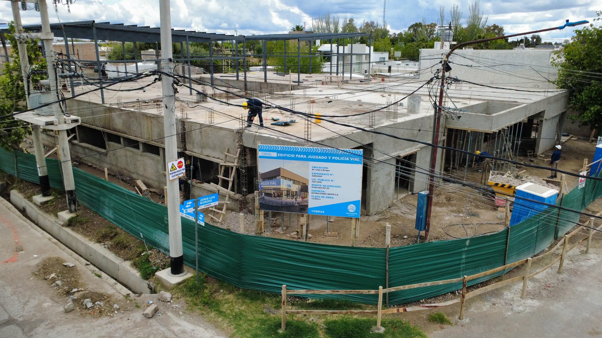 SE RETOMÓ LA OBRA DEL NUEVO EDIFICIO PARA JUZGADO Y POLICÍA VIAL